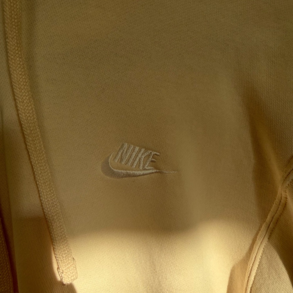 Nike Men’s Club Fleece- Cream Sweatshirt - Picture 2 of 4